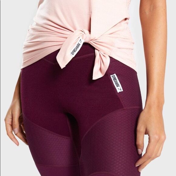 Gymshark TRUE TEXTURE Split Tie Pastel VEST Tank Top S Workout Yoga Gym Golf - Picture 8 of 13